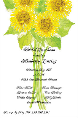 Sunflowers Invitations